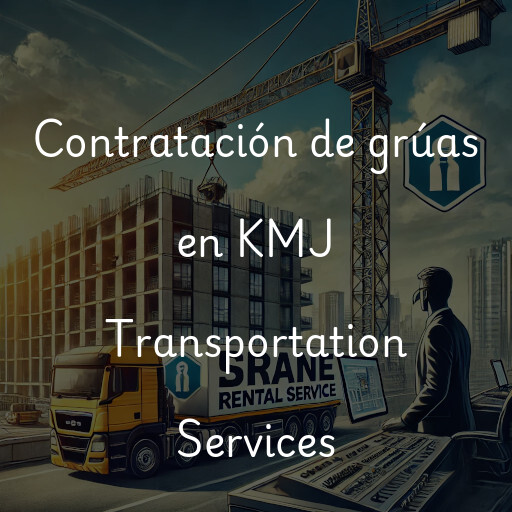 Contratación de grúas en KMJ Transportation Services