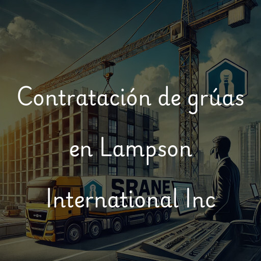 Contratación de grúas en Lampson International Inc