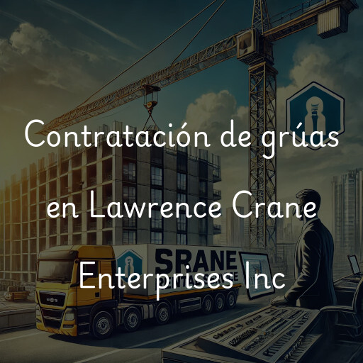 Contratación de grúas en Lawrence Crane Enterprises Inc