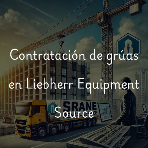 Contratación de grúas en Liebherr Equipment Source