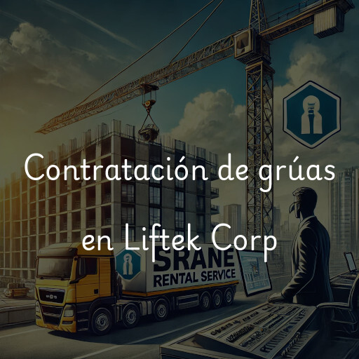 Contratación de grúas en Liftek Corp