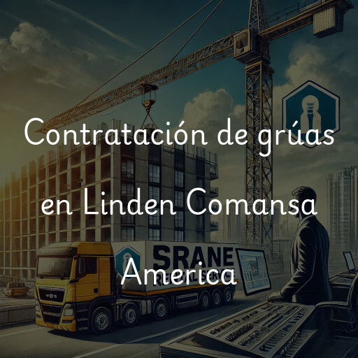 Contratación de grúas en Linden Comansa America