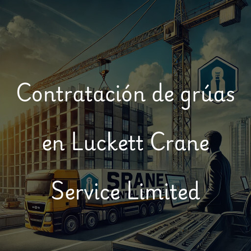 Contratación de grúas en Luckett Crane Service Limited