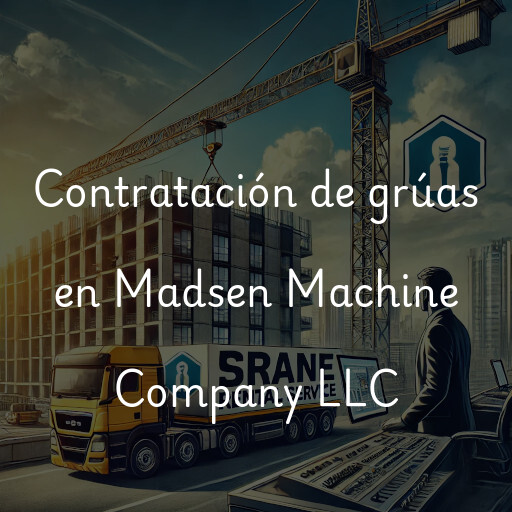 Contratación de grúas en Madsen Machine Company LLC