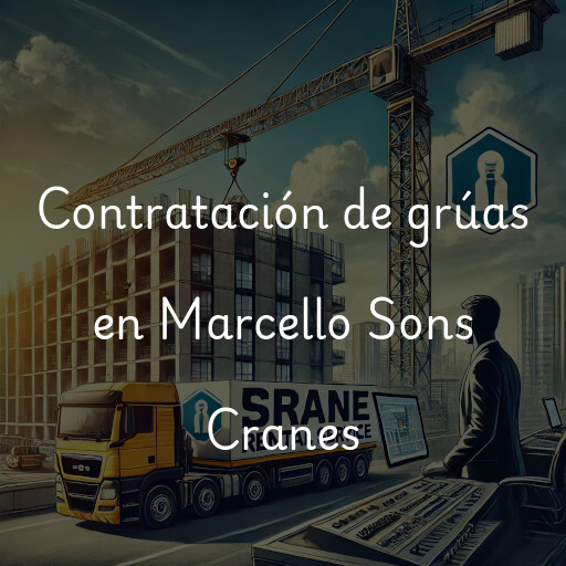 Contratación de grúas en Marcello Sons Cranes