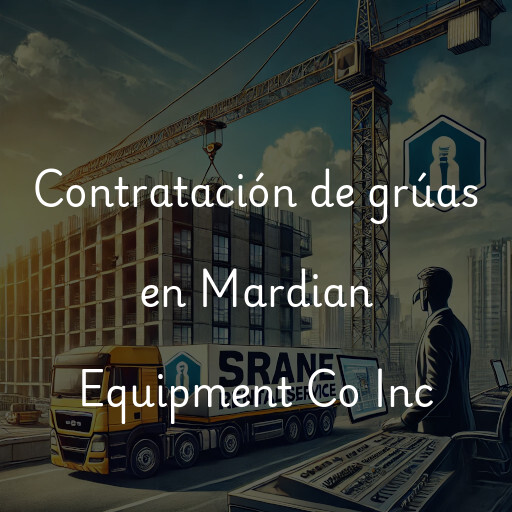 Contratación de grúas en Mardian Equipment Co Inc