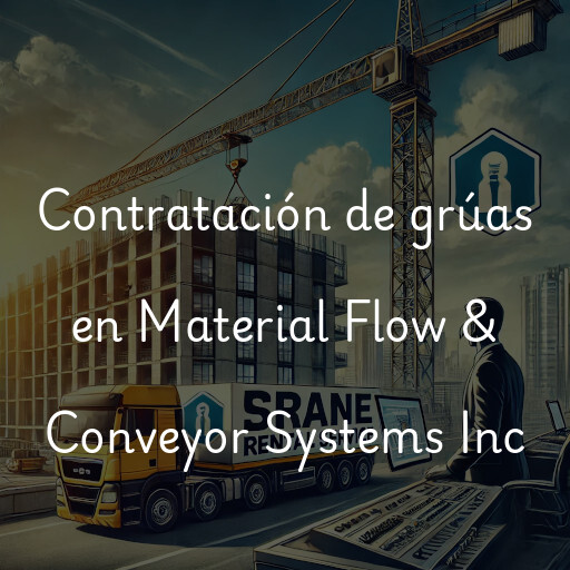 Contratación de grúas en Material Flow & Conveyor Systems Inc