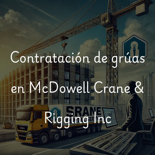 Contratación de grúas en McDowell Crane & Rigging Inc