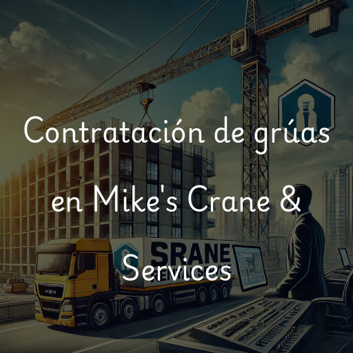 Contratación de grúas en Mike's Crane & Services