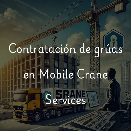 Contratación de grúas en Mobile Crane Services