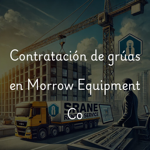 Contratación de grúas en Morrow Equipment Co