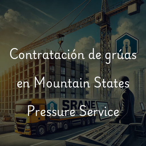 Contratación de grúas en Mountain States Pressure Service