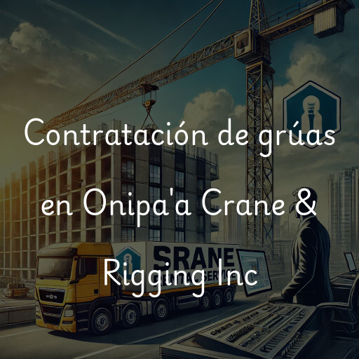 Contratación de grúas en Onipa'a Crane & Rigging Inc