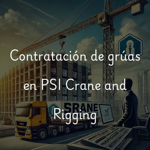 Contratación de grúas en PSI Crane and Rigging