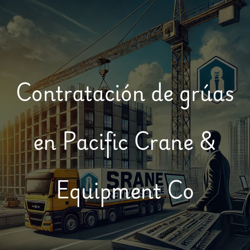 Contratación de grúas en Pacific Crane & Equipment Co