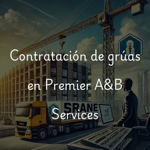 Contratación de grúas en Premier A&B Services