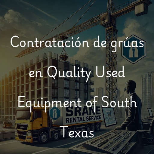 Contratación de grúas en Quality Used Equipment of South Texas