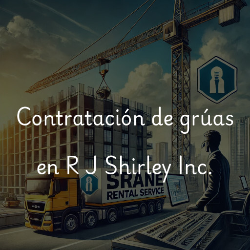 Contratación de grúas en R J Shirley Inc.