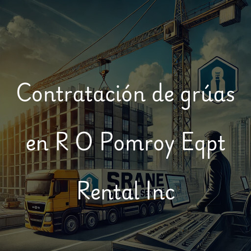 Contratación de grúas en R O Pomroy Eqpt Rental Inc