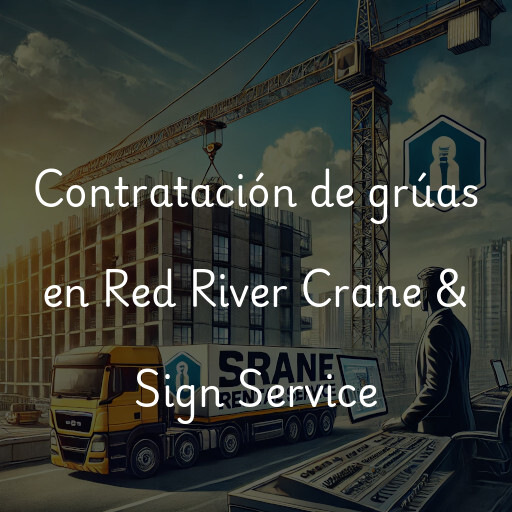 Contratación de grúas en Red River Crane & Sign Service