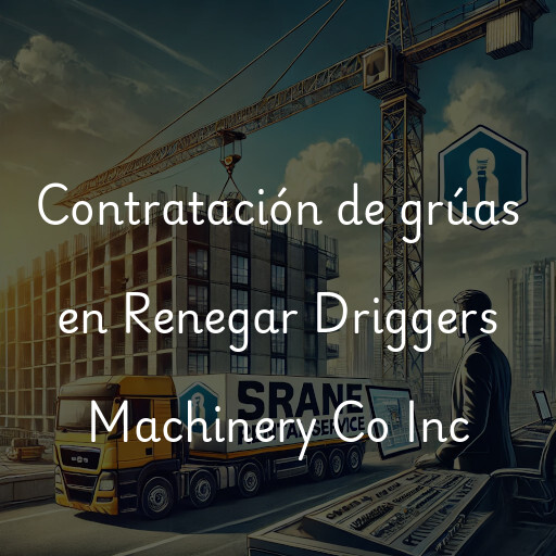 Contratación de grúas en Renegar Driggers Machinery Co Inc