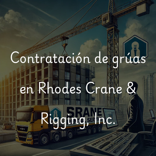 Contratación de grúas en Rhodes Crane & Rigging, Inc.