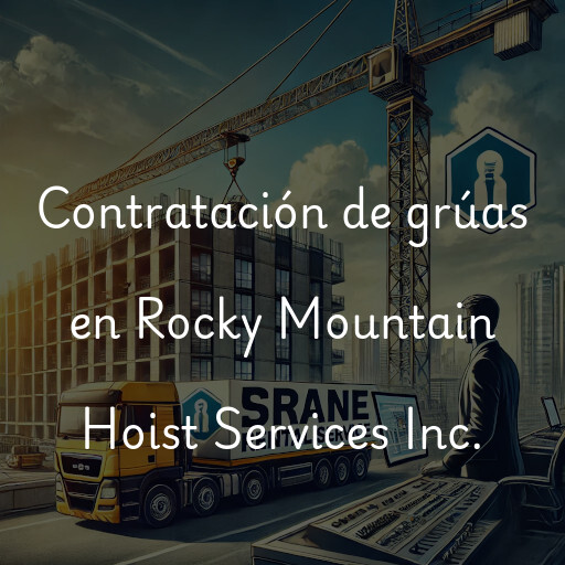 Contratación de grúas en Rocky Mountain Hoist Services Inc.