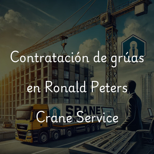 Contratación de grúas en Ronald Peters Crane Service