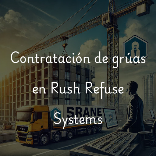 Contratación de grúas en Rush Refuse Systems