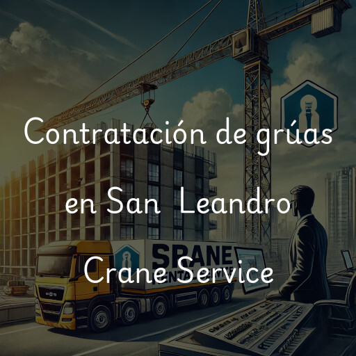 Contratación de grúas en San  Leandro Crane Service