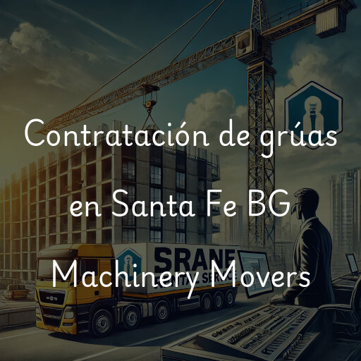 Contratación de grúas en Santa Fe BG Machinery Movers