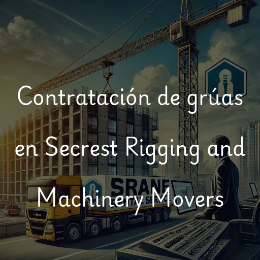 Contratación de grúas en Secrest Rigging and Machinery Movers