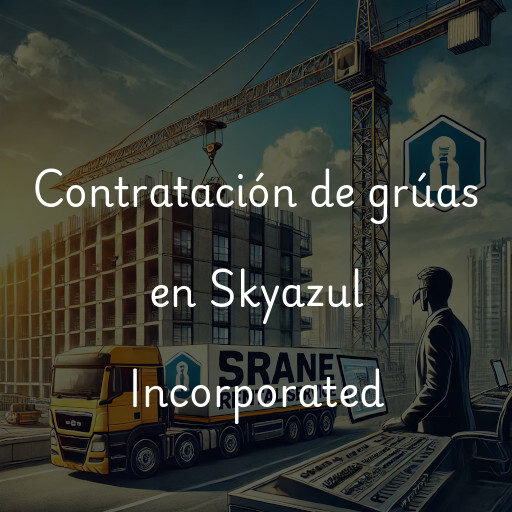 Contratación de grúas en Skyazul Incorporated