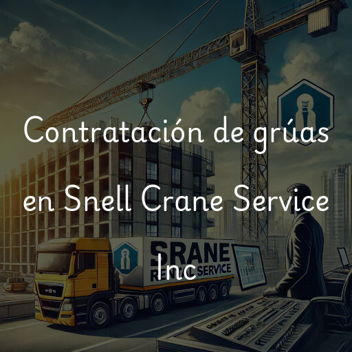 Contratación de grúas en Snell Crane Service Inc