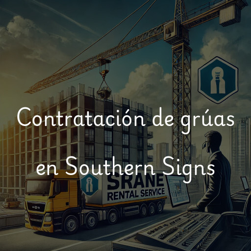 Contratación de grúas en Southern Signs