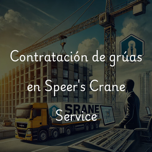 Contratación de grúas en Speer's Crane Service