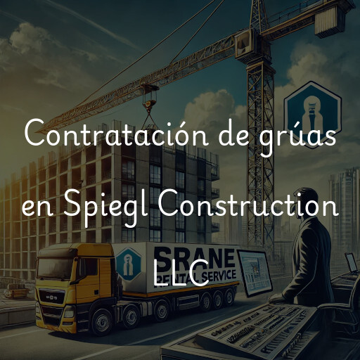 Contratación de grúas en Spiegl Construction LLC