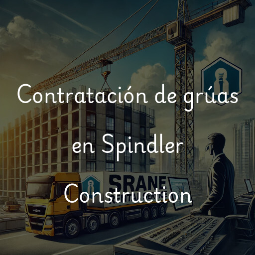 Contratación de grúas en Spindler Construction