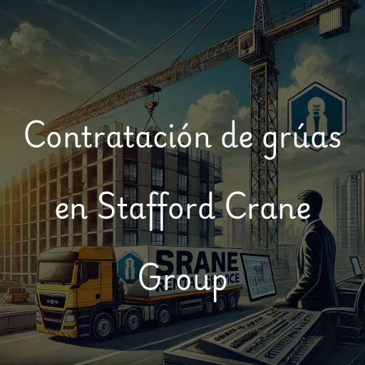 Contratación de grúas en Stafford Crane Group