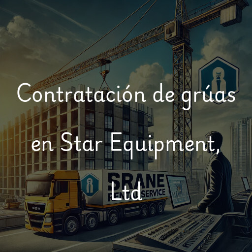 Contratación de grúas en Star Equipment, Ltd