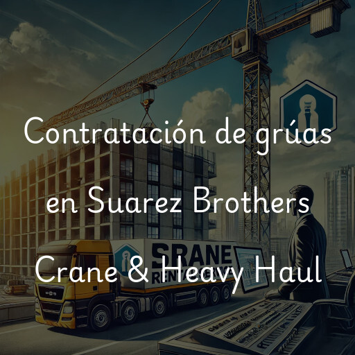 Contratación de grúas en Suarez Brothers Crane & Heavy Haul