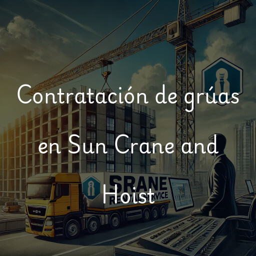 Contratación de grúas en Sun Crane and Hoist