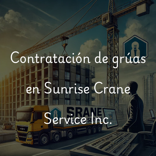 Contratación de grúas en Sunrise Crane Service Inc.