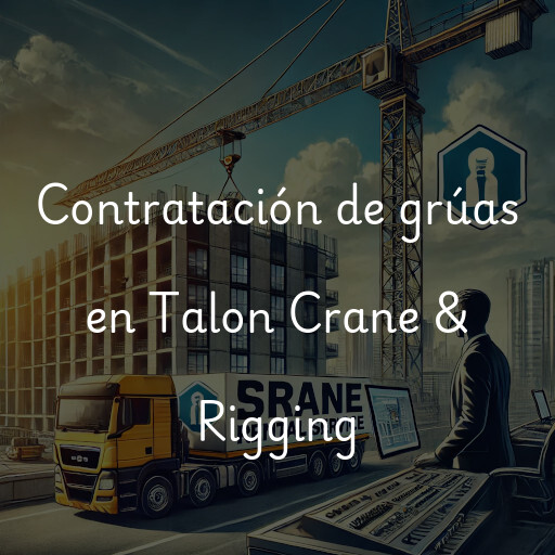 Contratación de grúas en Talon Crane & Rigging