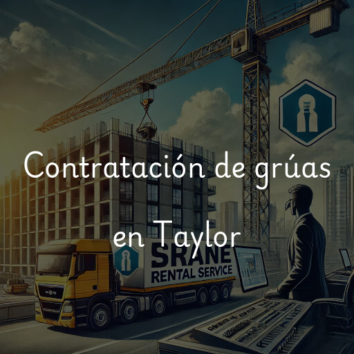 Contratación de grúas en Taylor