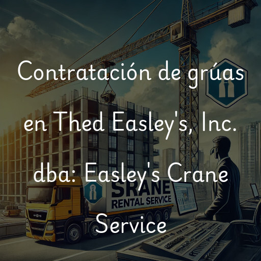 Contratación de grúas en Thed Easley's, Inc.  dba: Easley's Crane Service