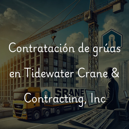 Contratación de grúas en Tidewater Crane & Contracting, Inc