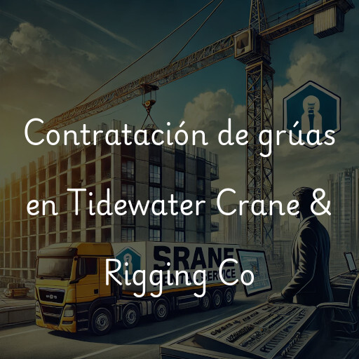 Contratación de grúas en Tidewater Crane & Rigging Co