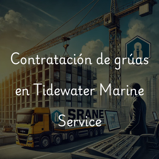 Contratación de grúas en Tidewater Marine Service