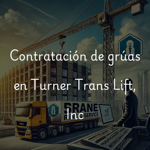 Contratación de grúas en Turner Trans Lift, Inc